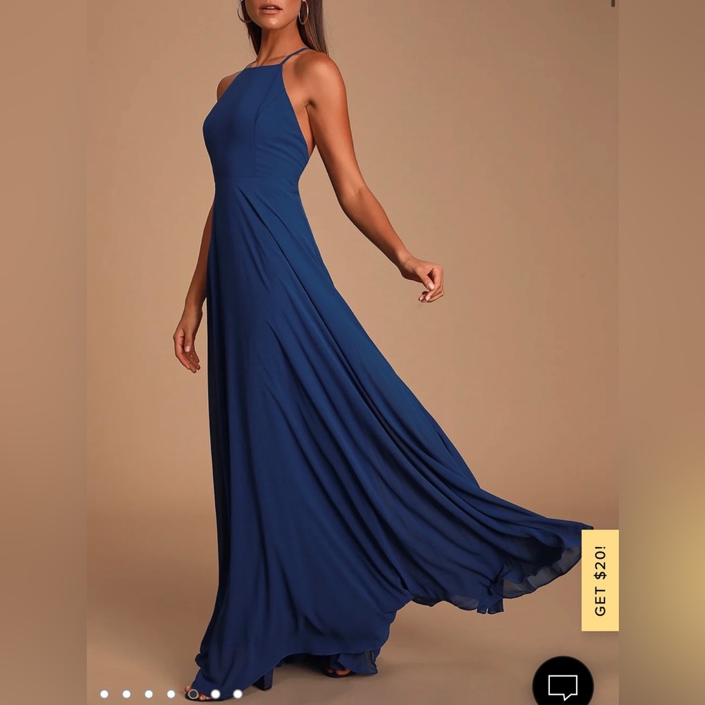 Lulu’s Navy Blue Maxi Dress - XS